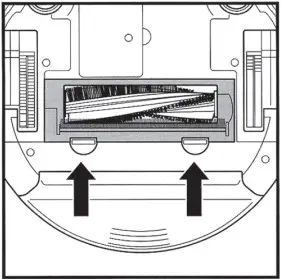 Shark AV751 ION Robot Vacuum Cleaner - brushroll