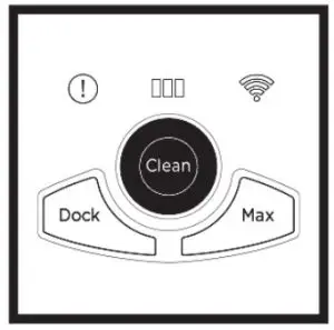 Shark AV751 ION Robot Vacuum Cleaner - clean button