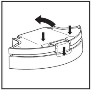 Shark AV751 ION Robot Vacuum Cleaner - hold button