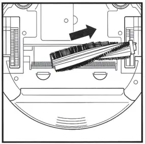 Shark AV751 ION Robot Vacuum Cleaner - left brushroll