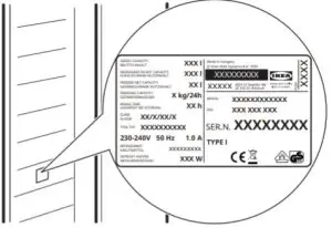 IKEA 604.963.71 ISANDE Fridge Freezer - 1