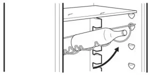 IKEA 604.963.71 ISANDE Fridge Freezer - Bottle rack 1