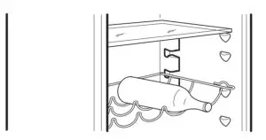 IKEA 604.963.71 ISANDE Fridge Freezer - Bottle rack