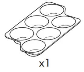 IKEA 604.963.71 ISANDE Fridge Freezer -Egg tray