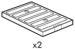 IKEA 604.963.71 ISANDE Fridge Freezer - Freezer blocks