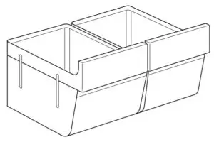 IKEA 604.963.71 ISANDE Fridge Freezer - Vegetable Drawers