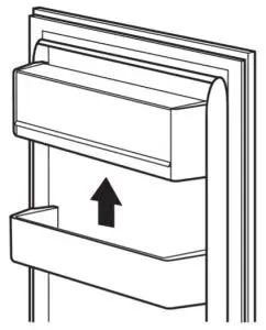IKEA 604.963.71 ISANDE Fridge Freezer - door balconies