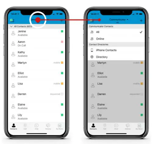 HiHi CONNECT App User Guide - CONTACTS