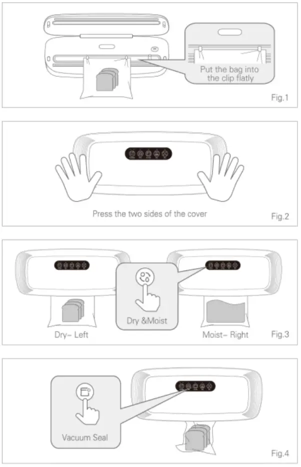 ELINZ QH-S03 Vacuum Food Sealer fig4