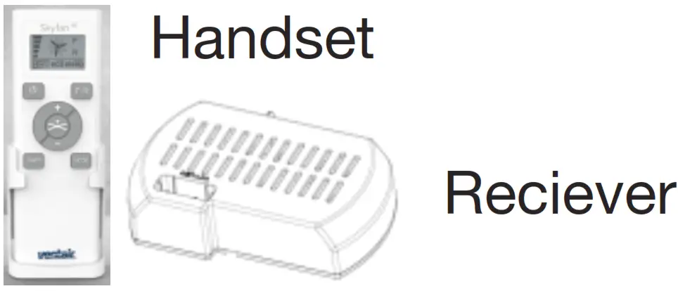 ventair SKY903WH DC Ceiling Fan with 20W Tri Colour LED Light and Remote - Handset
