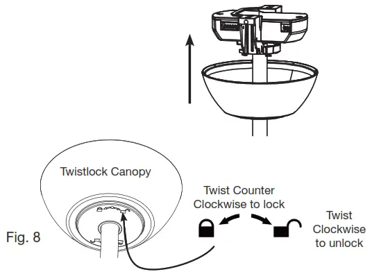 ventair SKY903WH DC Ceiling Fan with 20W Tri Colour LED Light and Remote - Twist Counter