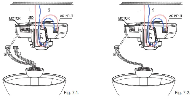 ventair SKY903WH DC Ceiling Fan with 20W Tri Colour LED Light and Remote - upwards