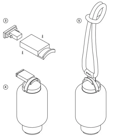 IP44 DE Qu Cableless LED Light - IP44d