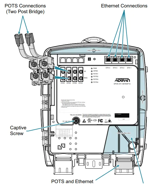 ADTRAn GPON TA352 Exterior Wall Mount ONT - FIG 11