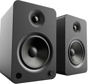 a close up of a speaker