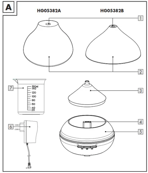 SILVERCREST SADH A1 Aroma Diffuser