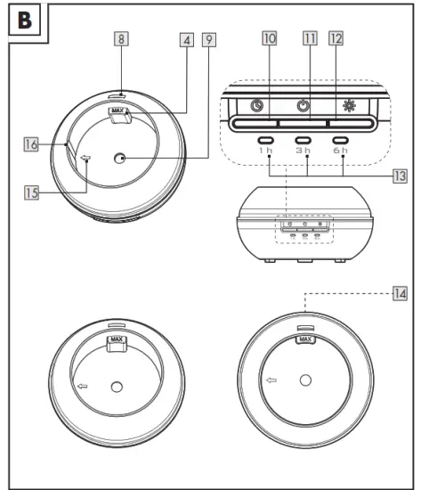 SILVERCREST SADH A1 Aroma Diffuser - fig