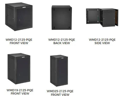BLACK BOX WMD12 2125 PQE Double Hinged Wallmount Cabinet - PRODUCT PHOTOS