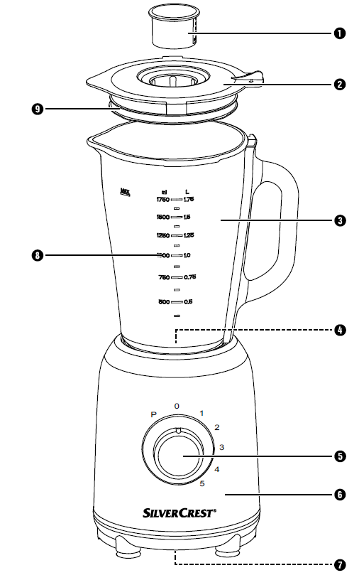 SILVERCREST-SSMC-600 B1-Stand-Mixer-Blender-fi-1