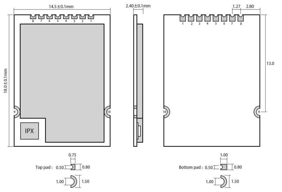 EBYTE E01C ML01SP4 Wireless Module - fig 1