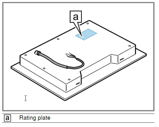 Rating plate location