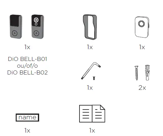 CHACON DiOBELL-B01 Wireless Connected Doorbell FIG 1