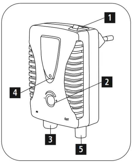 hama 00305098 BB CATV 25 dB Adjustable Amplifier
