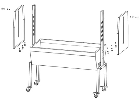 KLARSTEIN 10035373 Sauenland Pro XL Suckling Pig BBQ Grill 3