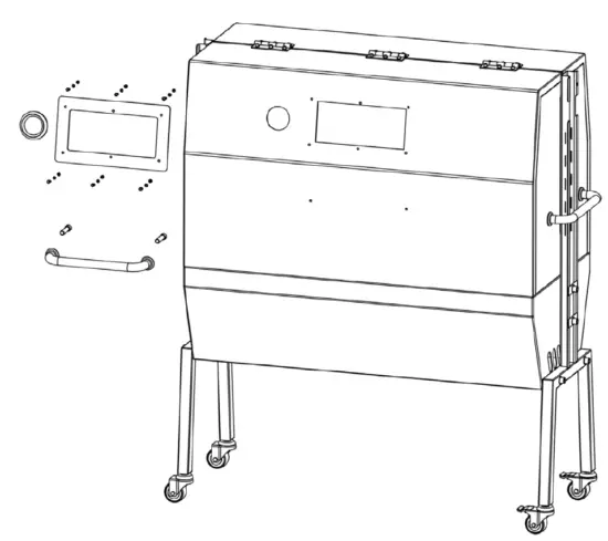 10035373 KLARSTEIN 10035373 Sauenland Pro XL Suckling Pig BBQ Grill 7