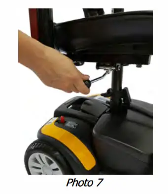 Lifeline 65-0012 GEM 4-Wheel Mobility Scooter - lever