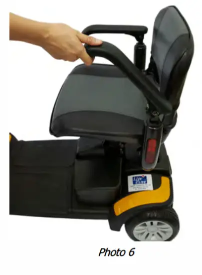 Lifeline 65-0012 GEM 4-Wheel Mobility Scooter - transfer