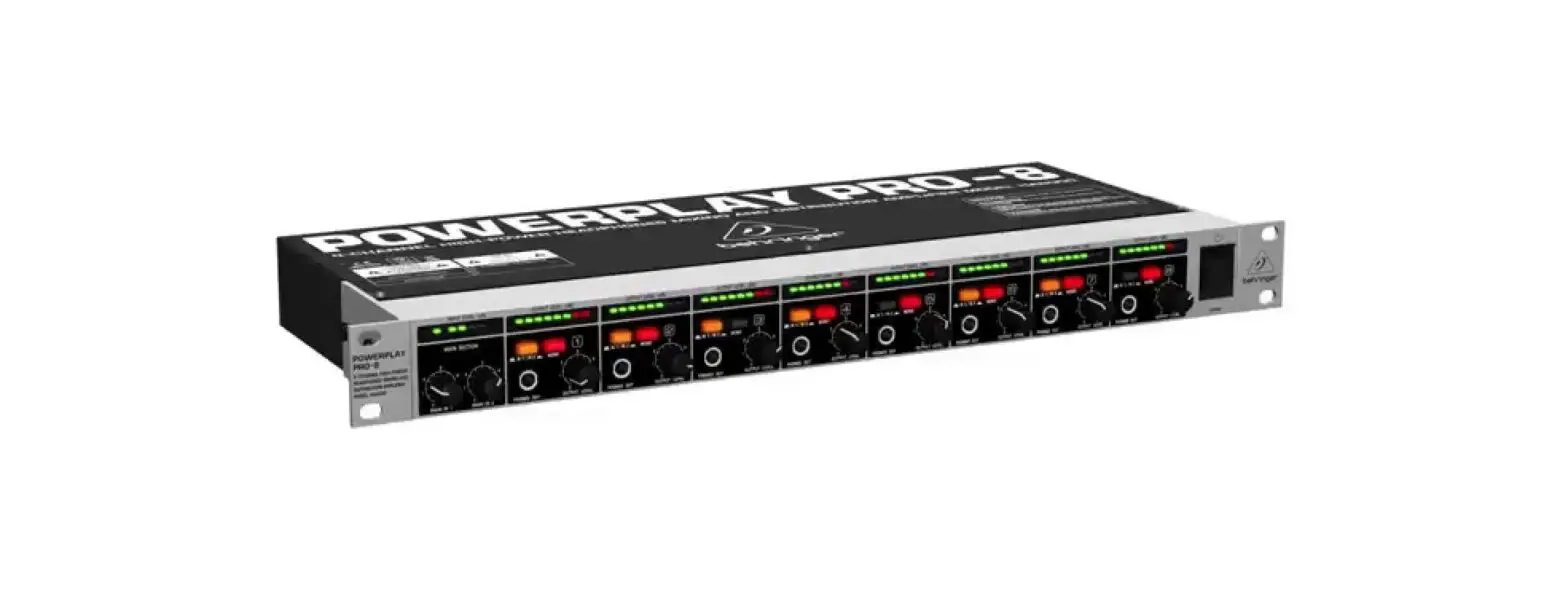 Behringer Ha8000 Powerplay 8-channel High-power Headphones Mixing And Distribution Amplifier User Guide