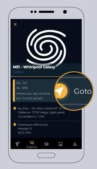 UNISTELLAR eVscope eQuinox 114mm f 4 GoTo Reflector Telescope FIG 8