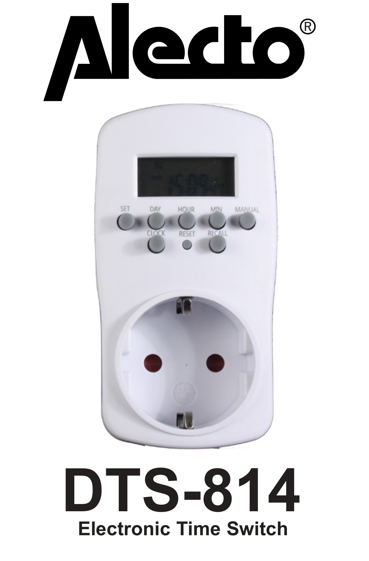 Alecto DTS-814 Electronic Time Switch Instruction Manual