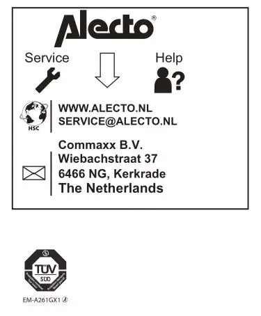 Alecto DTS-814 Electronic Time Switch - contact details
