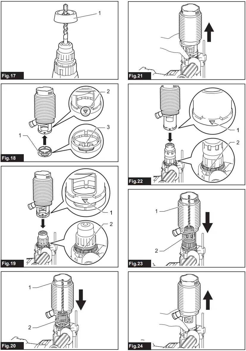 makita HR3011FC Rotary Combination Hammer - Fig 2
