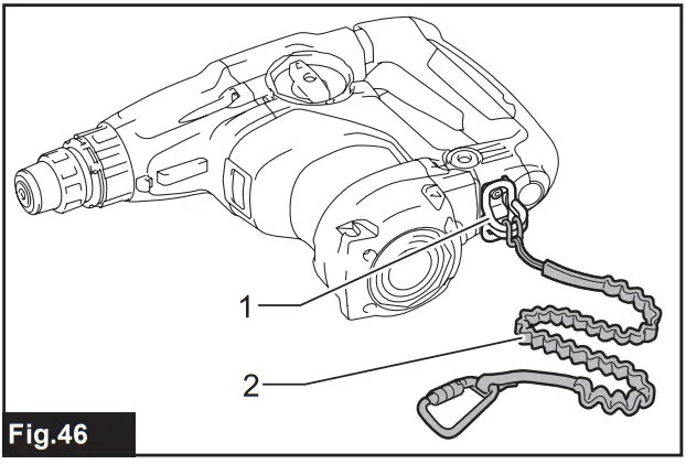 makita HR3011FC Rotary Combination Hammer - Fig 6