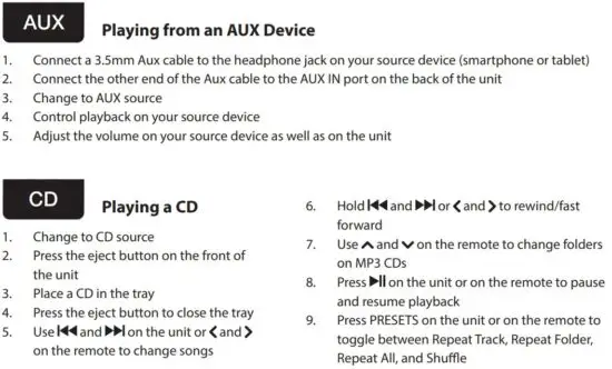 FIG 15 Playing from an AUX Device.JPG