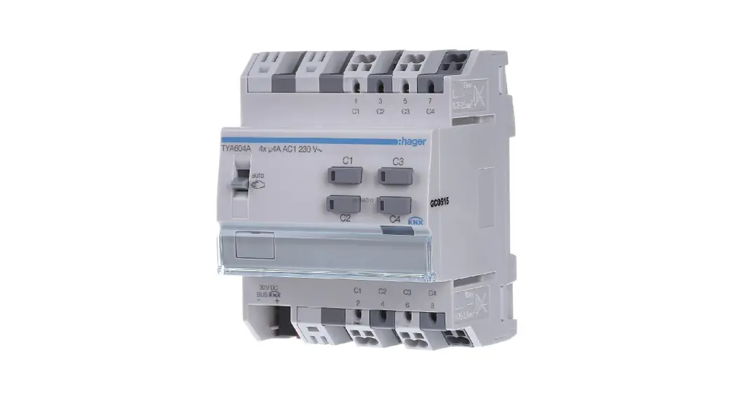 Hager Tya604a Output Module 4-fold 4a User Manual Hager Tya604a Output Module 4-fold 4a User Manual