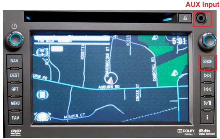 Setting Radio to Auxiliary