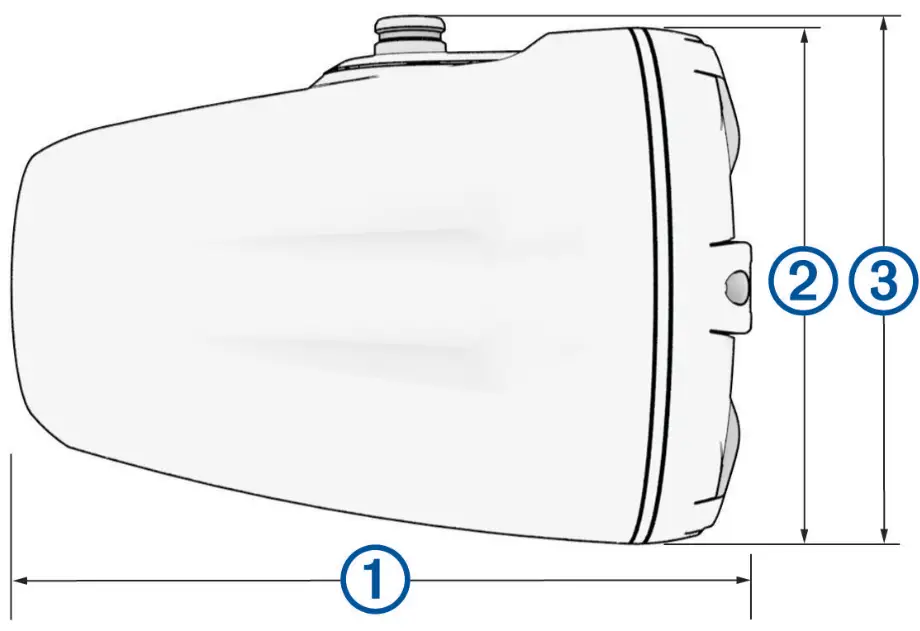 FUSION 010-02437-01 Signature Series Wake Tower Speakers - Dimensions
