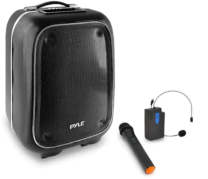 Pyle-Portable-PA-Speaker-and-Microphone-Kit-Bluetooth-PA-Speaker