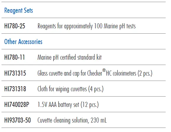 HANNA HI780 Marine pH Colorimeter FIG 3