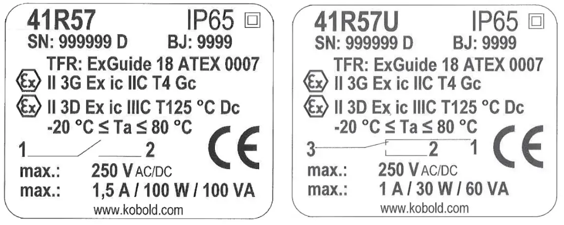 KOBOLD SMN Displacer Flow Switch - Electrical Connection2