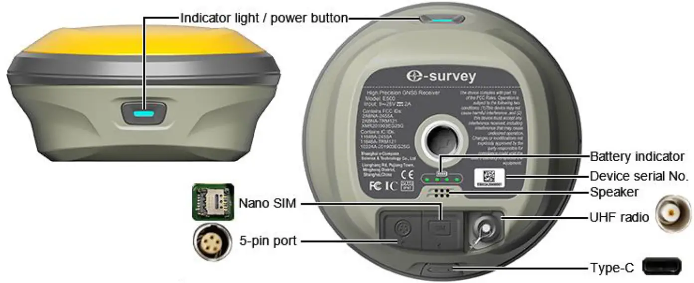 e-survey E500 GNSS Receiver 01