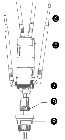WAVLINK AC1200 High Power Outdoor Gigabit WiFi Range Extender AP Router - fig 4