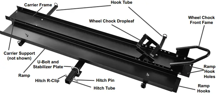 HAUL MASTER 57720 Steel Motorcycle Carrier-1