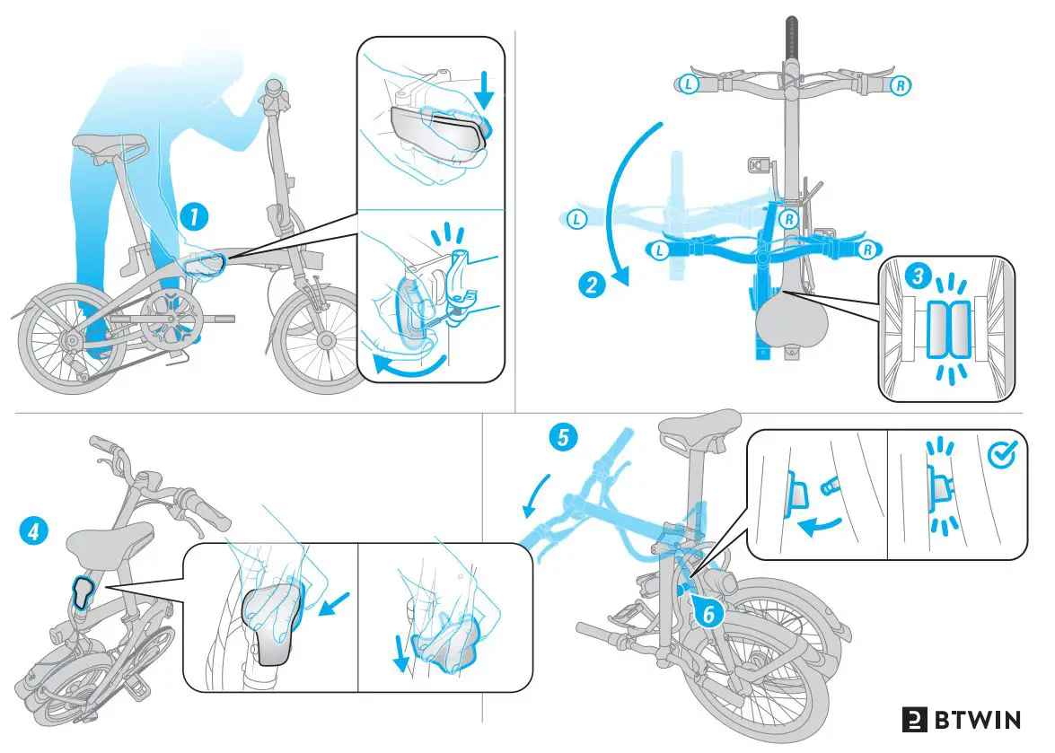 BTWIN Fold Light 1 Folding Bike Instruction Manual - How to use