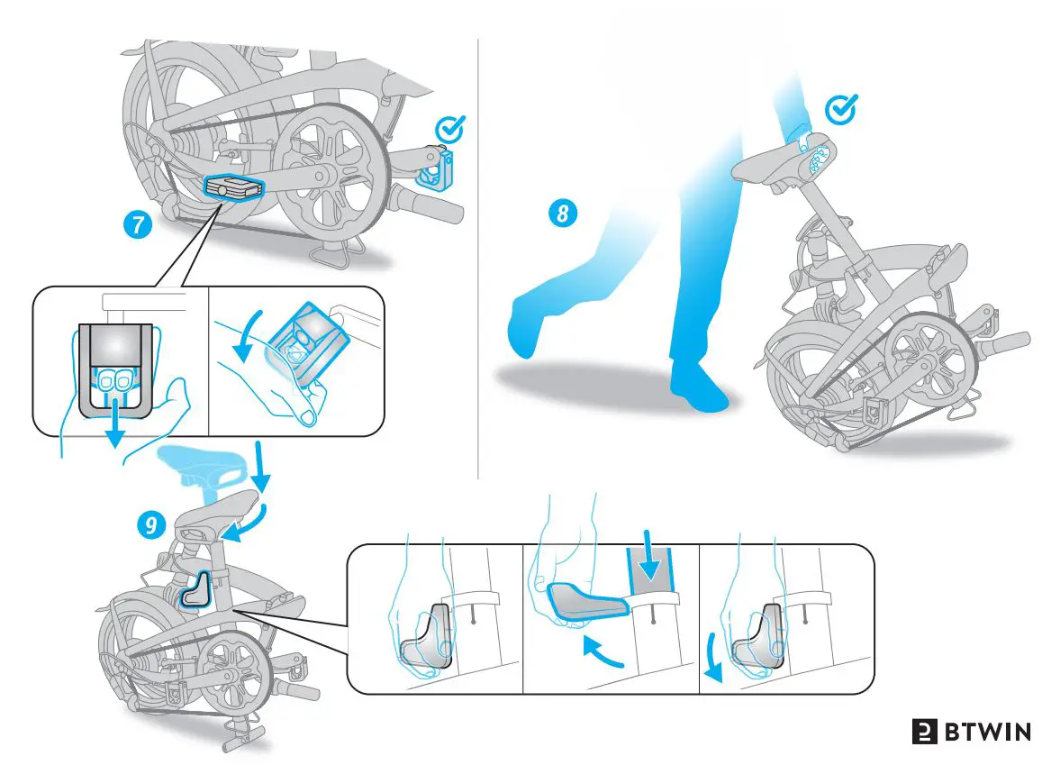 BTWIN Fold Light 1 Folding Bike Instruction Manual - How to use