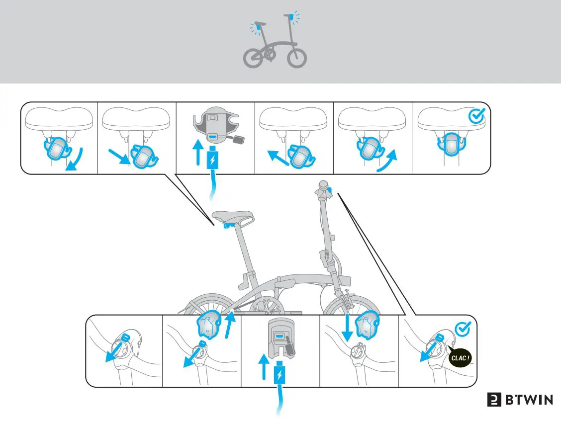BTWIN Fold Light 1 Folding Bike Instruction Manual - How to use